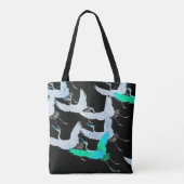Blaukraniche im Flug Tasche (Rückseite)