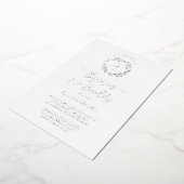 Blaukranz-Taufe und erster Geburtstag Folieneinladung (Gedreht)