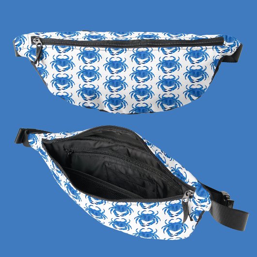 Blaukrebsmuster Bauchtasche