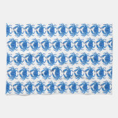 Blaukrebsmuster Geschirrtuch (Horizontal)