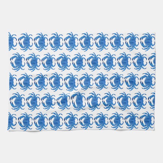 Blaukrebsmuster Geschirrtuch (Horizontal)