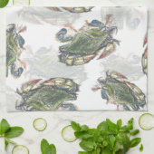 Blaukrebsmuster Geschirrtuch (Gefaltet)