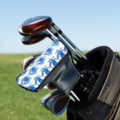 Blaukrebsmuster Golf Headcover (In Situ)
