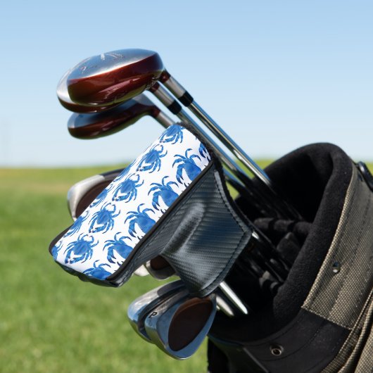 Blaukrebsmuster Golf Headcover (In Situ)