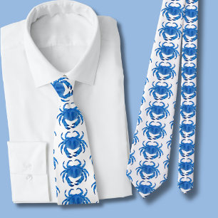 Blaukrebsmuster Krawatte