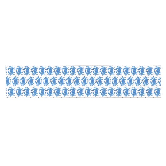 Blaukrebsmuster Kurzer Tischläufer (Horizontal)