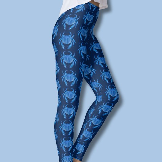 Blaukrebsmuster Leggings