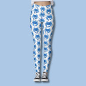 Blaukrebsmuster Leggings