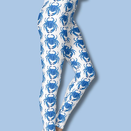 Blaukrebsmuster Leggings