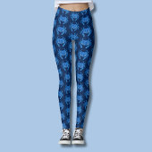 Blaukrebsmuster Leggings