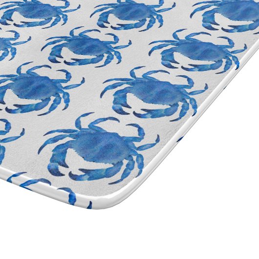 Blaukrebsmuster Schneidebrett (Ecke)