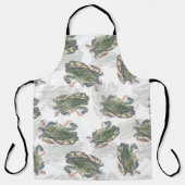 Blaukrebsmuster Schürze (Vorderseite)
