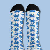 Blaukrebsmuster Socken