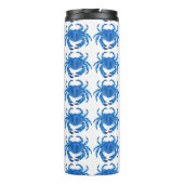 Blaukrebsmuster Thermosbecher (Rückseite)