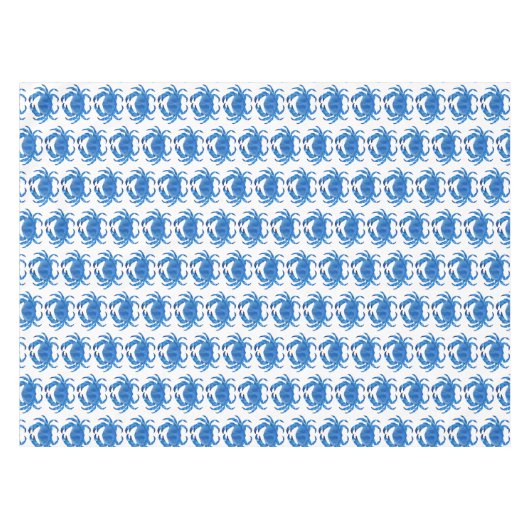 Blaukrebsmuster Tischdecke (Vorderseite (Horizontal))