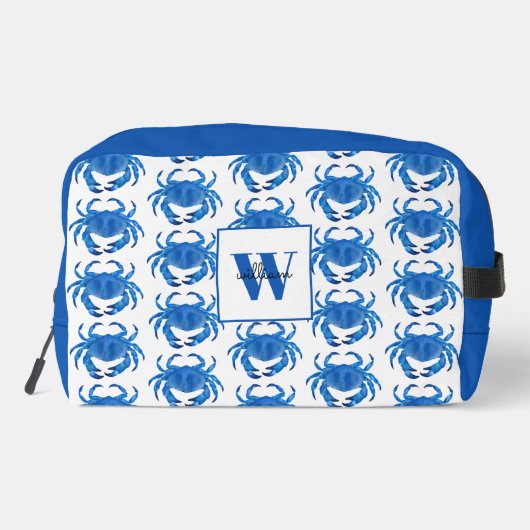 Blaukrebsmuster Waschbeutel (Rückseite)