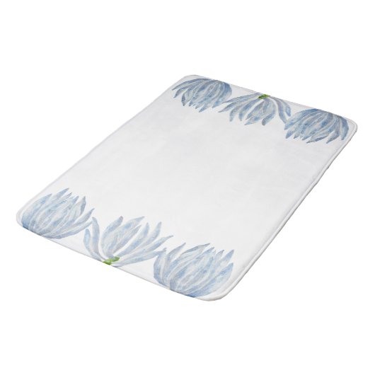 Blaukreide an einer Bath Mat Badematte (Schrägansicht)