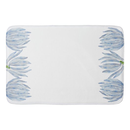 Blaukreide an einer Bath Mat Badematte (Vorderseite)