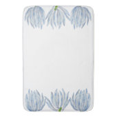 Blaukreide an einer Bath Mat Badematte (Vorderseite Vertikal)