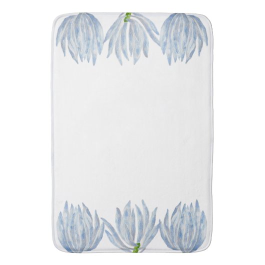 Blaukreide an einer Bath Mat Badematte (Vorderseite Vertikal)