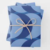 Blaukreisgeometrie Geschenkpapier Set (Beispiel)