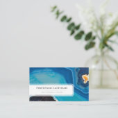 Blaukristalle für Edelsteine-Experten Visitenkarte (Stehend Vorderseite)