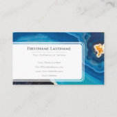 Blaukristalle für Edelsteine-Experten Visitenkarte (Rückseite)