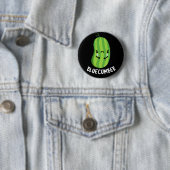Blaukummer Funny Sad Veggie Cucumber Pun Dark BG Button (Beispiel)