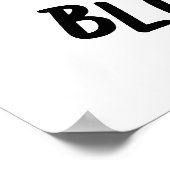 Blaukummer Funny Sad Veggie Cucumber Pun Poster (Ecke)