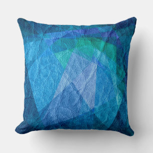 Blauleder Kissen