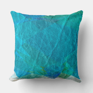 Blauleder Kissen