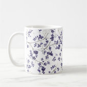 Blauleder-Muster Kaffeemaschine Tasse (Links)