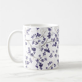 Blauleder-Muster Kaffeemaschine Tasse