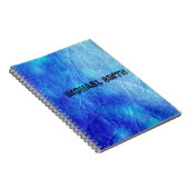 Blauleder Notizblock (Rechte Seite)