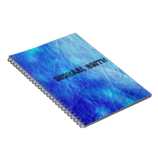 Blauleder Notizblock (Rechte Seite)