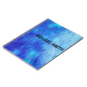 Blauleder Notizblock (Linke Seite)