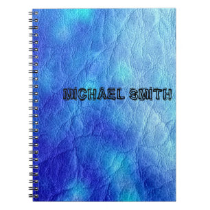 Blauleder Notizblock