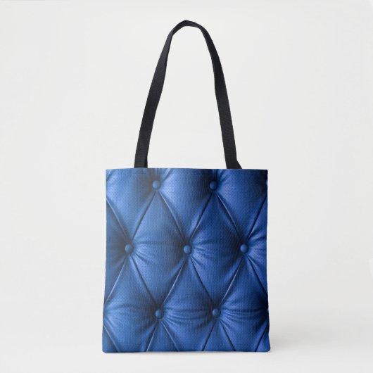 Blauledertextur: Luxuriöser Hintergrund Tasche (Vorderseite)