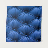 Blauledertextur: Luxuriöser Hintergrund Wandteppich (Vorderseite (Horizontal))