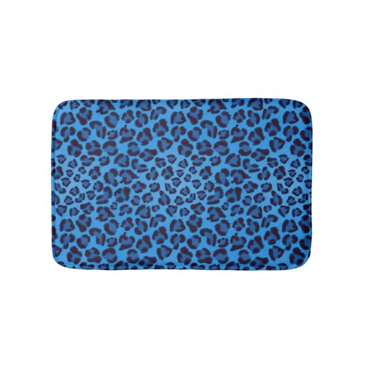 Blauleopartextur Badematte (Vorderseite)