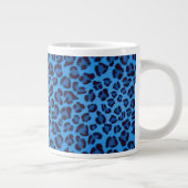 Blauleopartextur Jumbo-Tasse (Rechts)