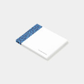 Blauleopartextur Post-it Klebezettel (angewinkelt)