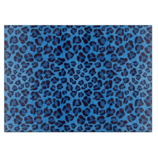Blauleopartextur Schneidebrett (Vorderseite)