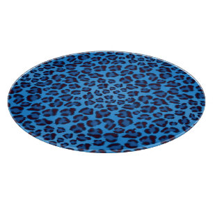 Blauleopartextur Schneidebrett