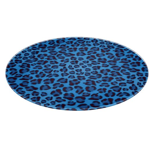 Blauleopartextur Schneidebrett (Ecke)