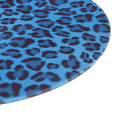 Blauleopartextur Schneidebrett (Ecke)