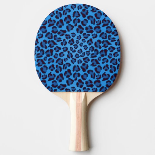 Blauleopartextur Tischtennis Schläger (Vorderseite)