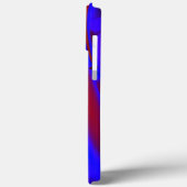 Bläulich zugeschnittene digitale Farbvergrößerung  Case-Mate iPhone Hülle (Rückseite / Links)