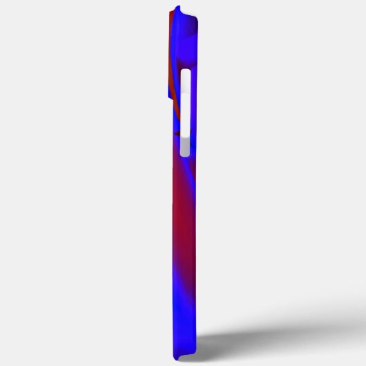 Bläulich zugeschnittene digitale Farbvergrößerung Case-Mate iPhone Hülle (Rückseite / Links)