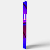 Bläulich zugeschnittene digitale Farbvergrößerung  Case-Mate iPhone Hülle (Rückseite / Rechts)